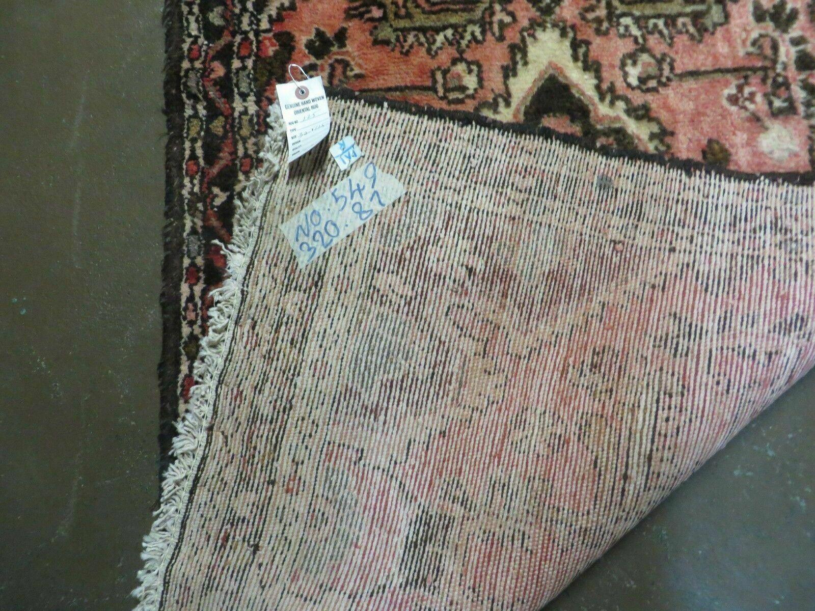 Persian Runner Rug 3.8 x 10, Red, Vintage - Image 10