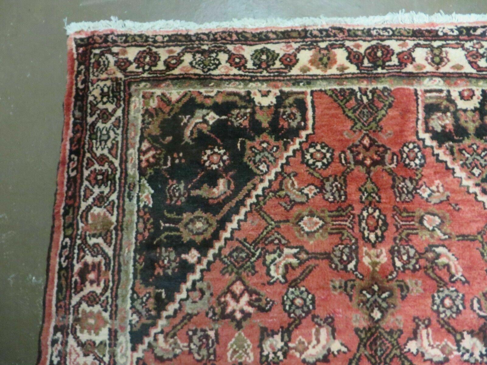 Persian Runner Rug 3.8 x 10, Red, Vintage - Image 6