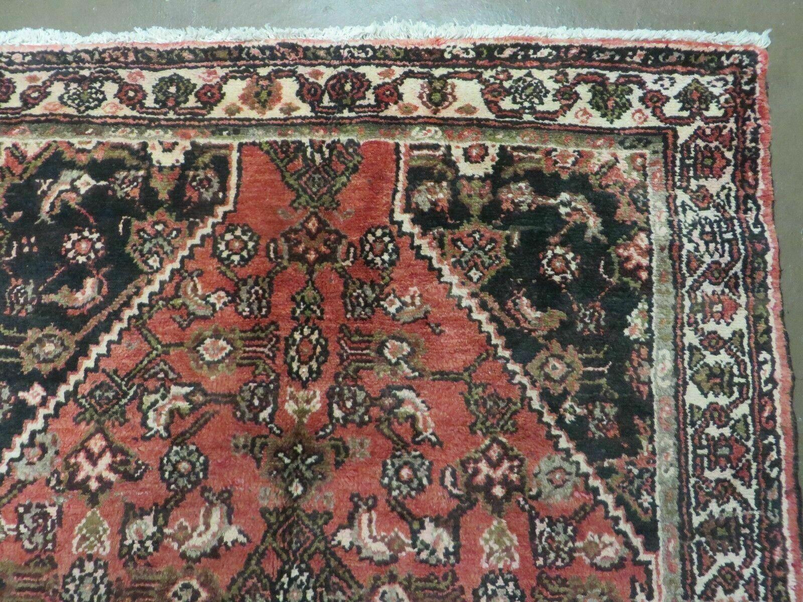 Persian Runner Rug 3.8 x 10, Red, Vintage - Image 7
