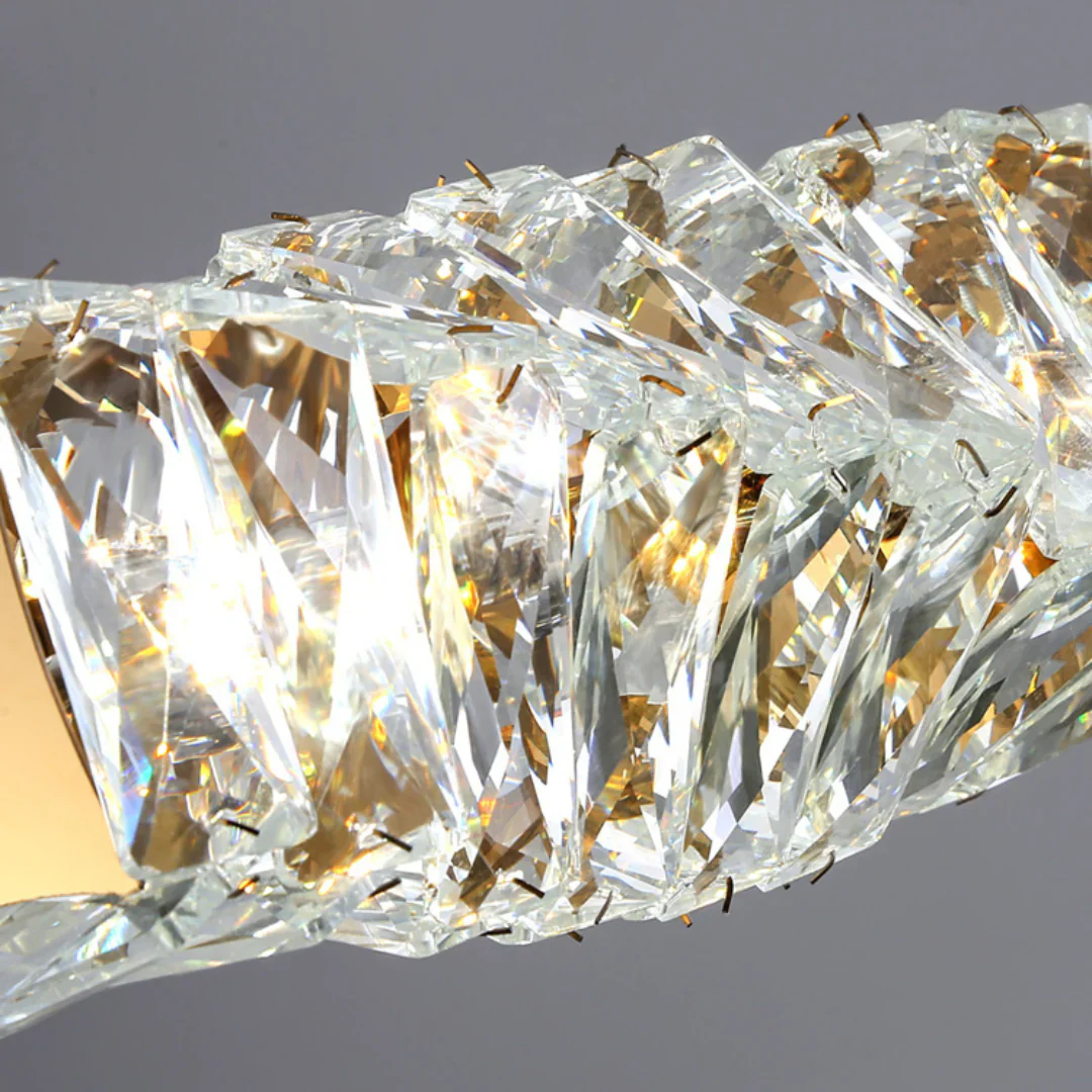 Twist Linear Crystal Chandelier - Image 21