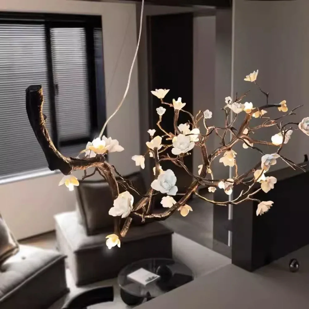 Plum Tree Branch Chandelier - Image 12