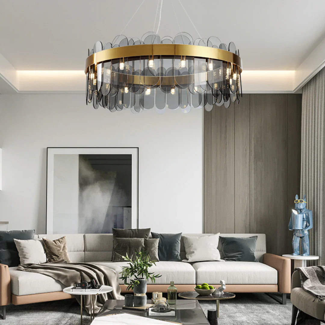 Preben Postmodern Glass Chandelier - Image 9