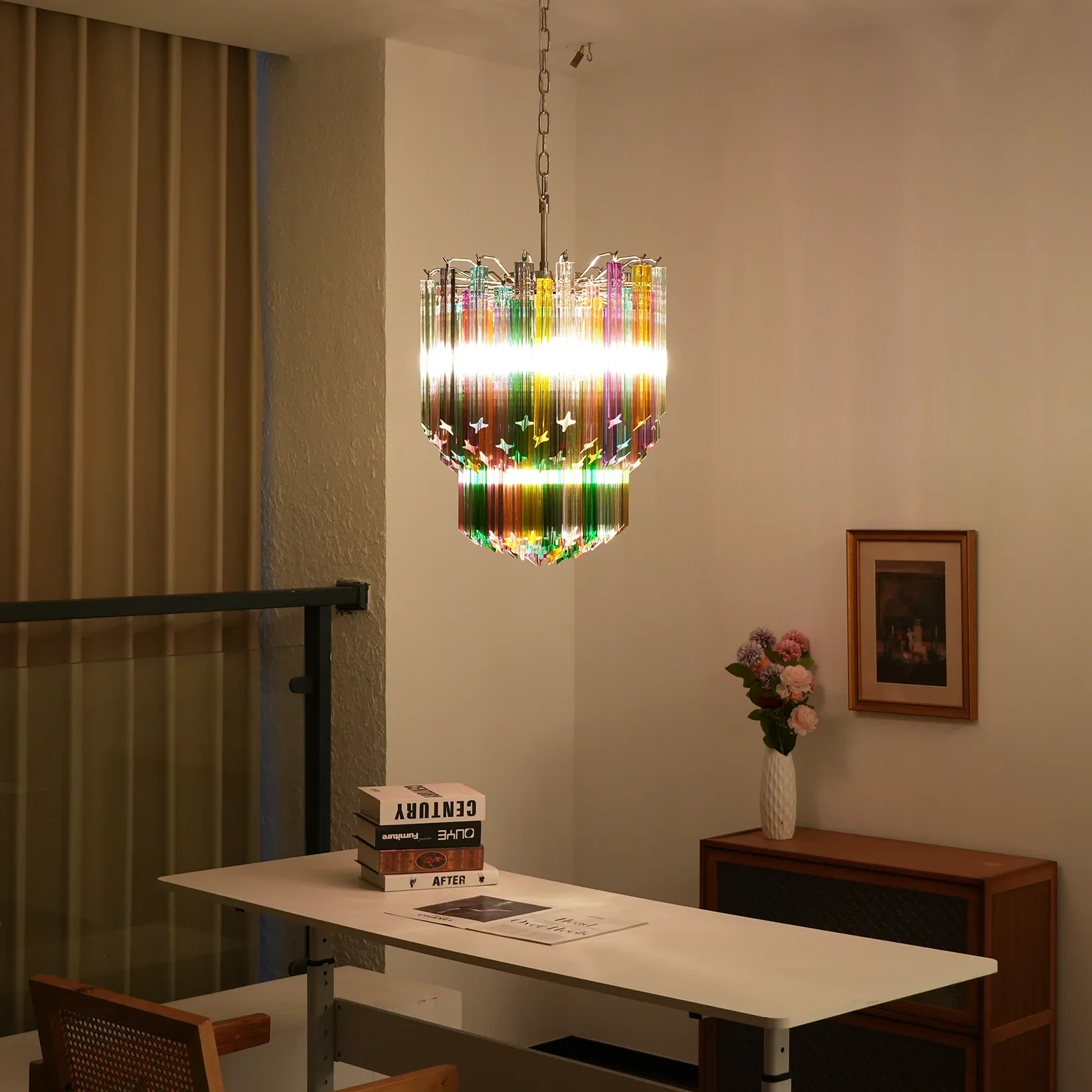 Prismatic Murano Colorful Chandelier - Image 4