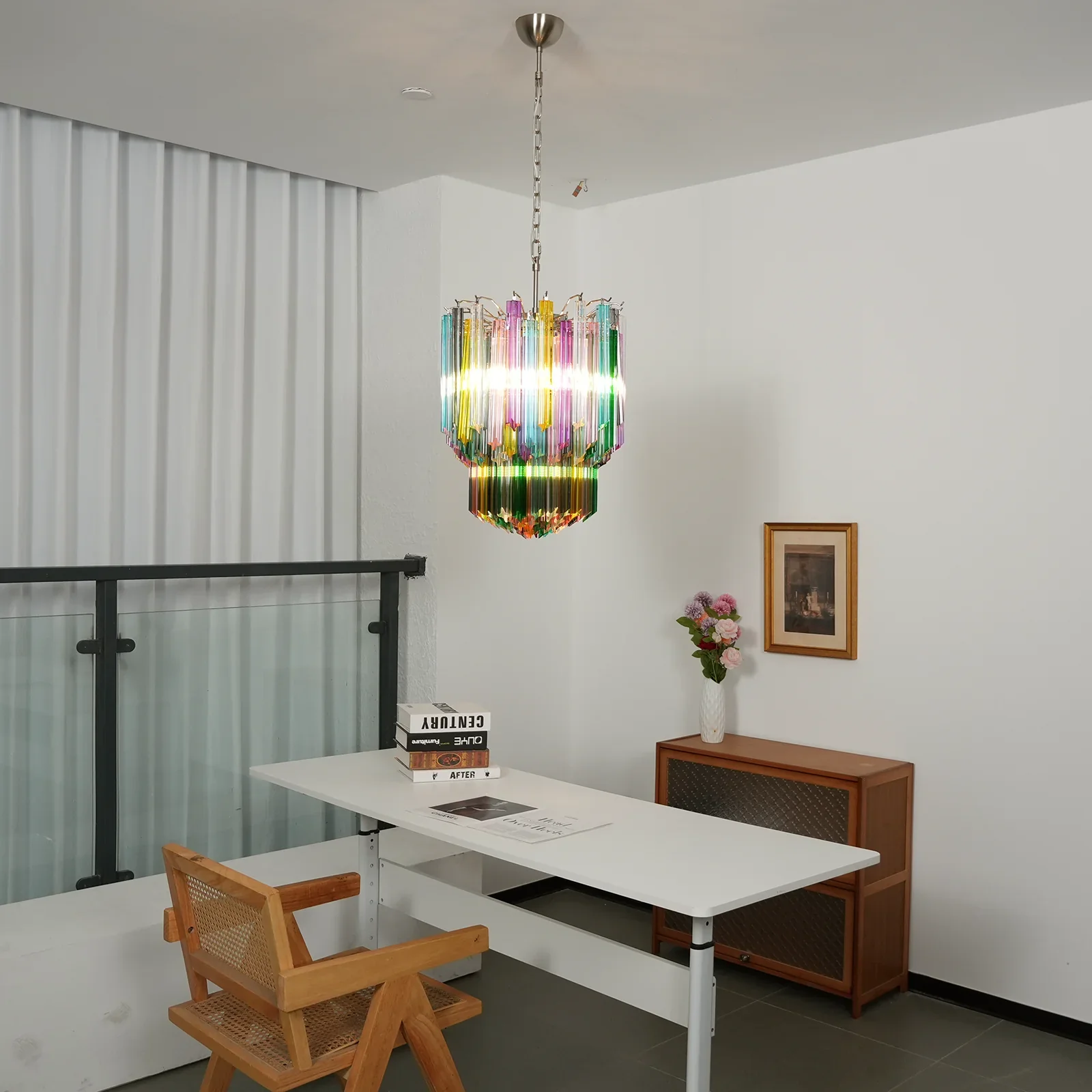 Prismatic Murano Colorful Chandelier - Image 5