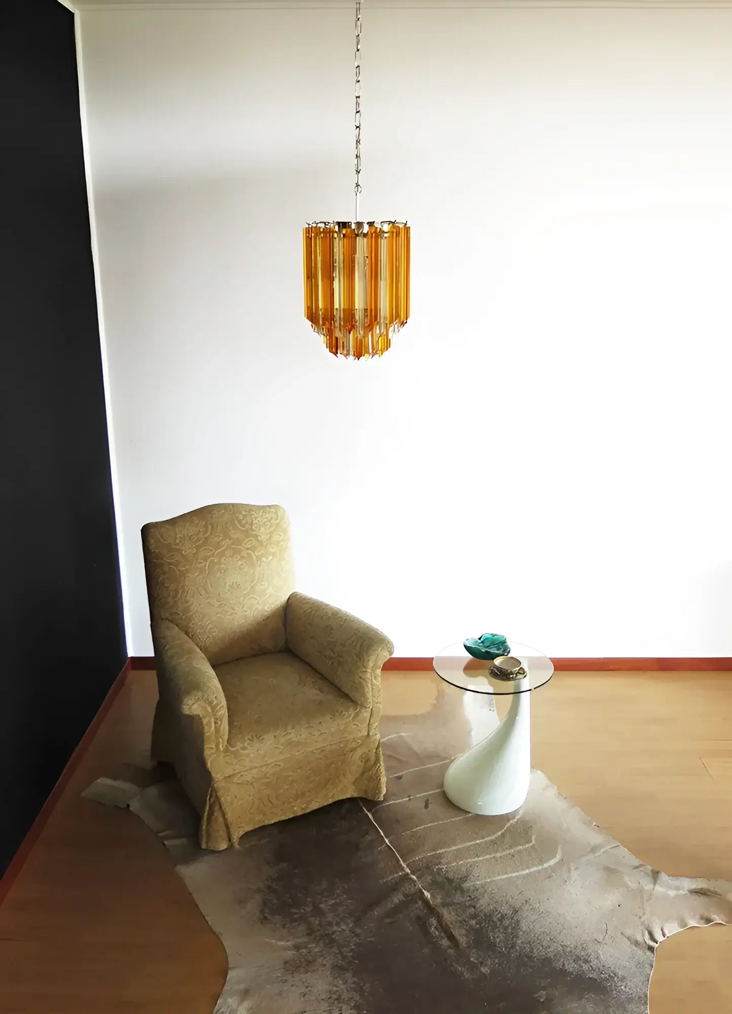 Quadriedri Murano Prisms Amber Transparent Chandelier - Image 5