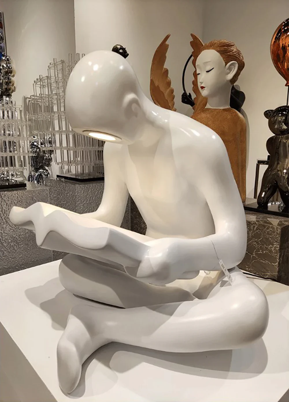 Reading Human Sculpture Floor Lamp - Image 10