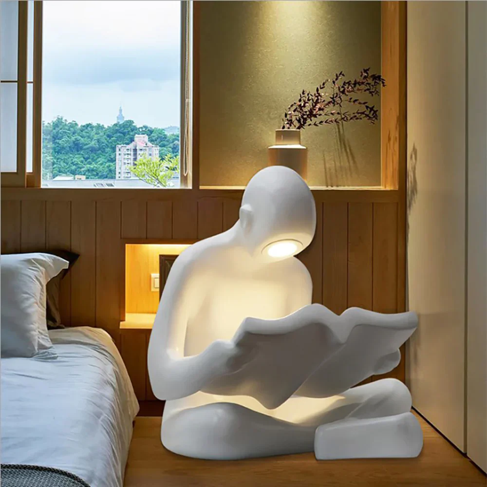 Reading Human Sculpture Floor Lamp - Image 12