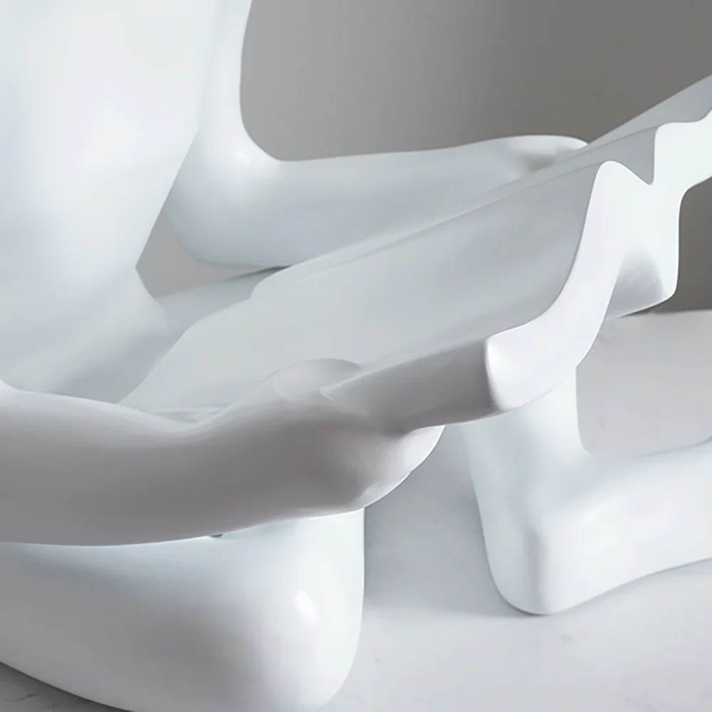 Reading Human Sculpture Floor Lamp - Image 16