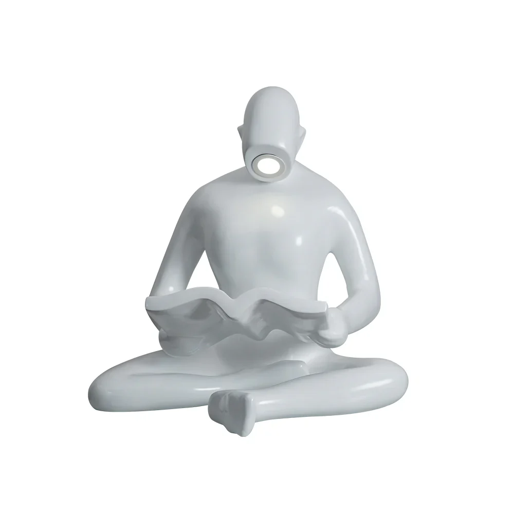 Reading Human Sculpture Floor Lamp - Image 17