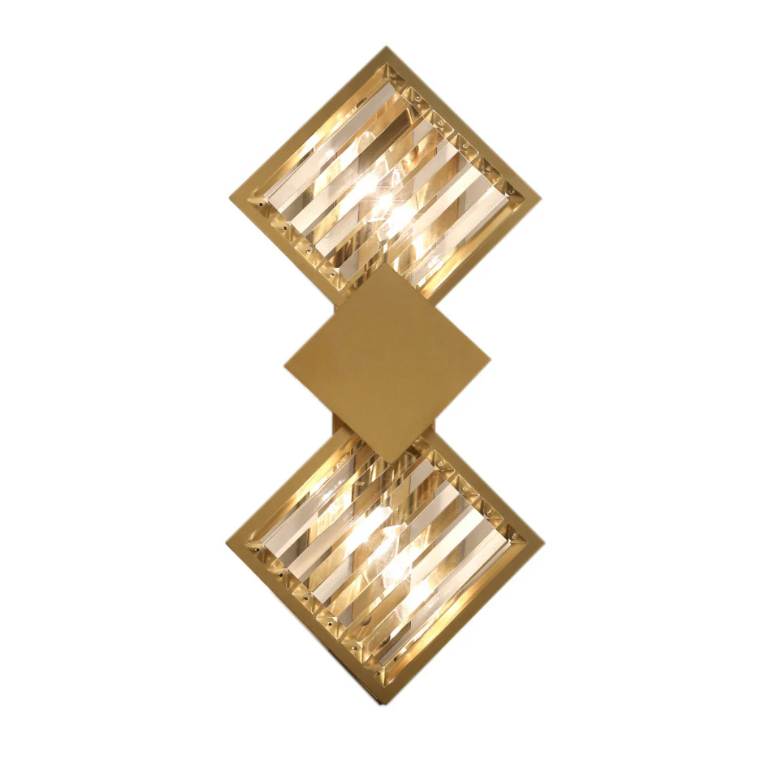 Rhombus Gold Crystal Wall Light - Image 22
