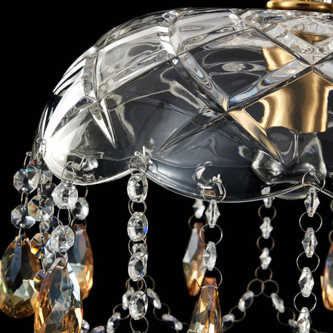 Rondelle Crystal Flower Pendant Lamp - Image 15