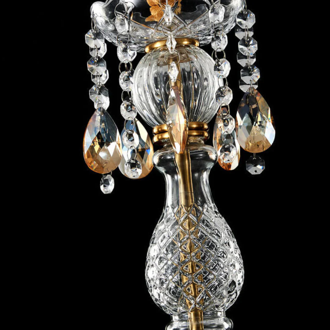 Rondelle Crystal Flower Pendant Lamp - Image 17