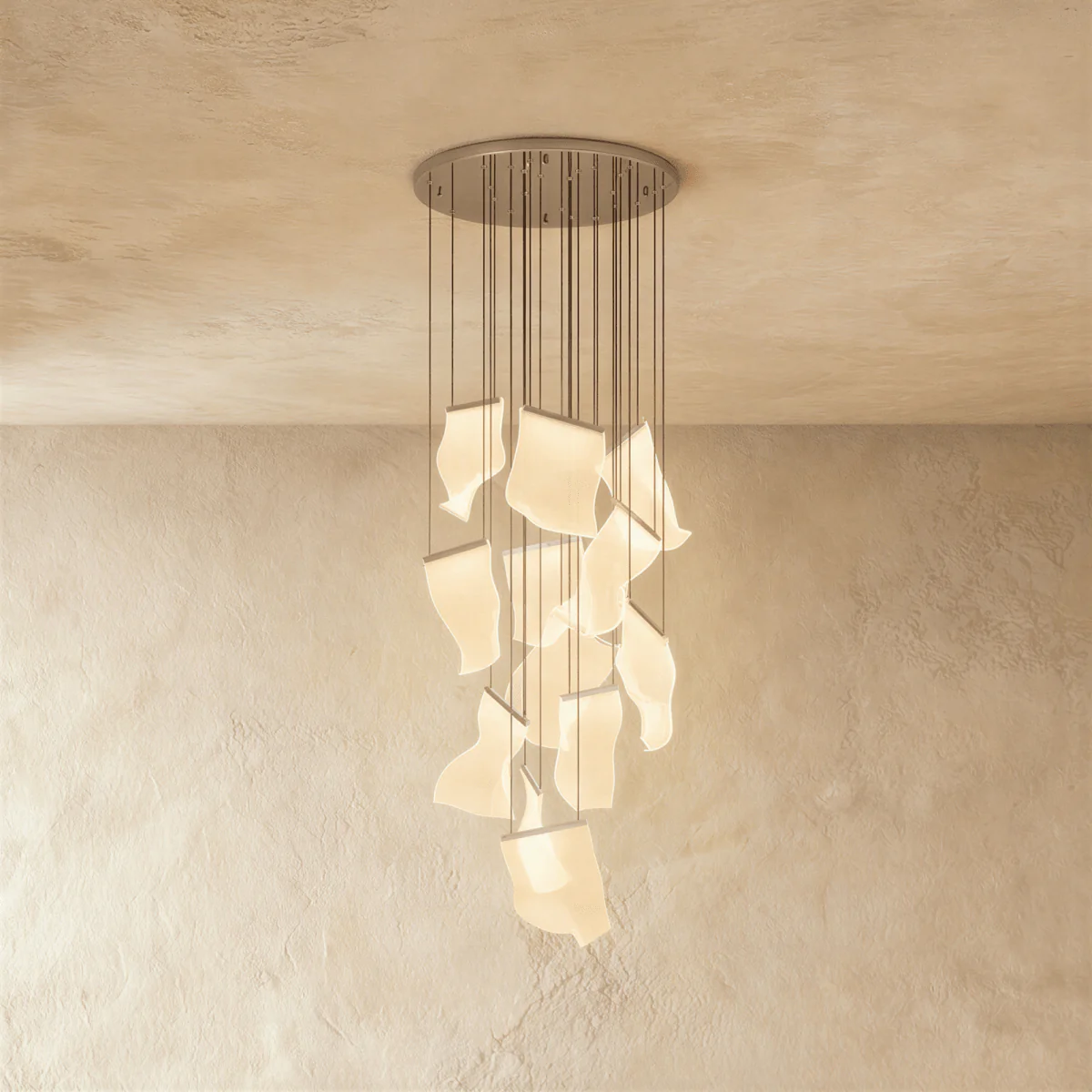 Sheets Chandelier (Round Ceiling Mount) - Image 12