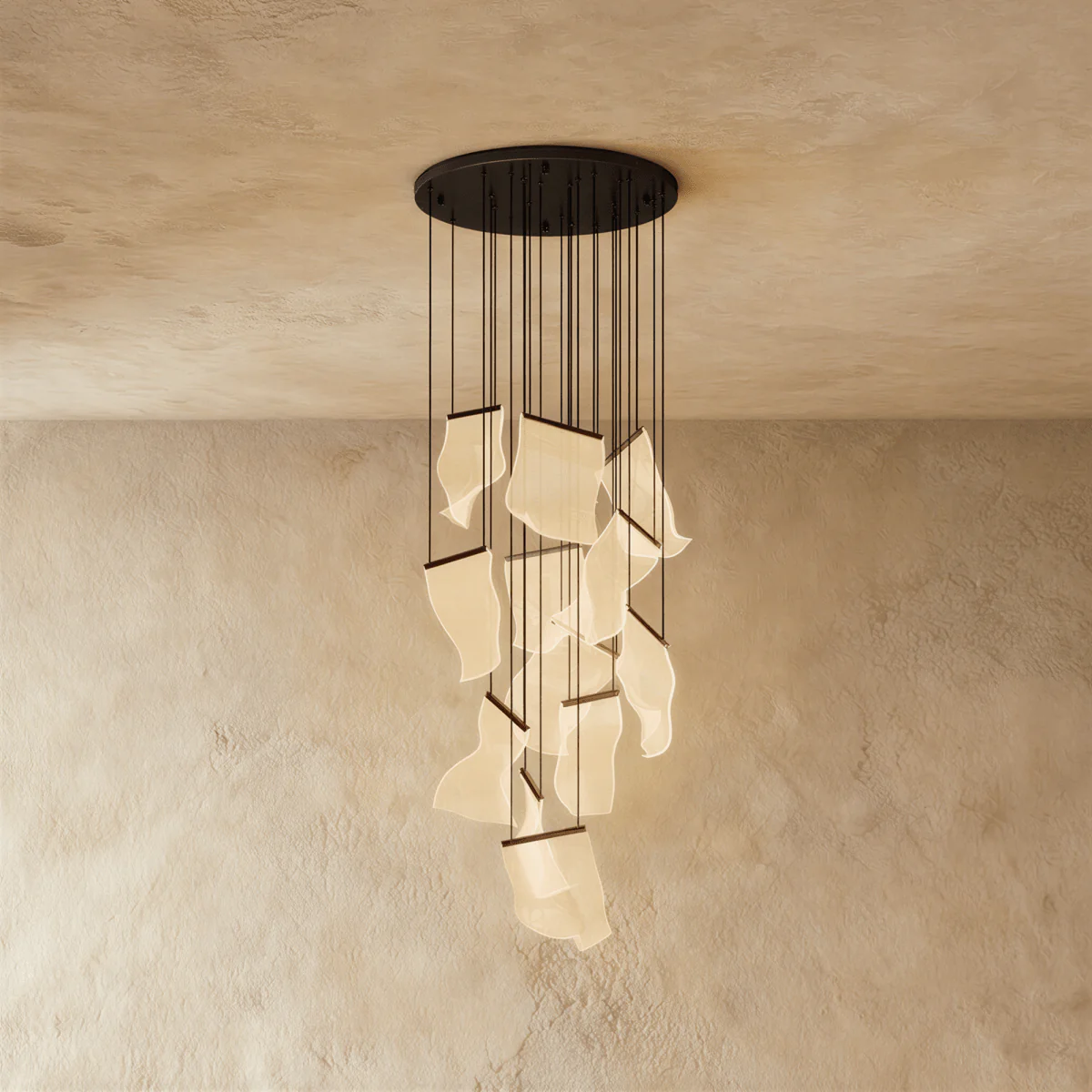 Sheets Chandelier (Round Ceiling Mount) - Image 13