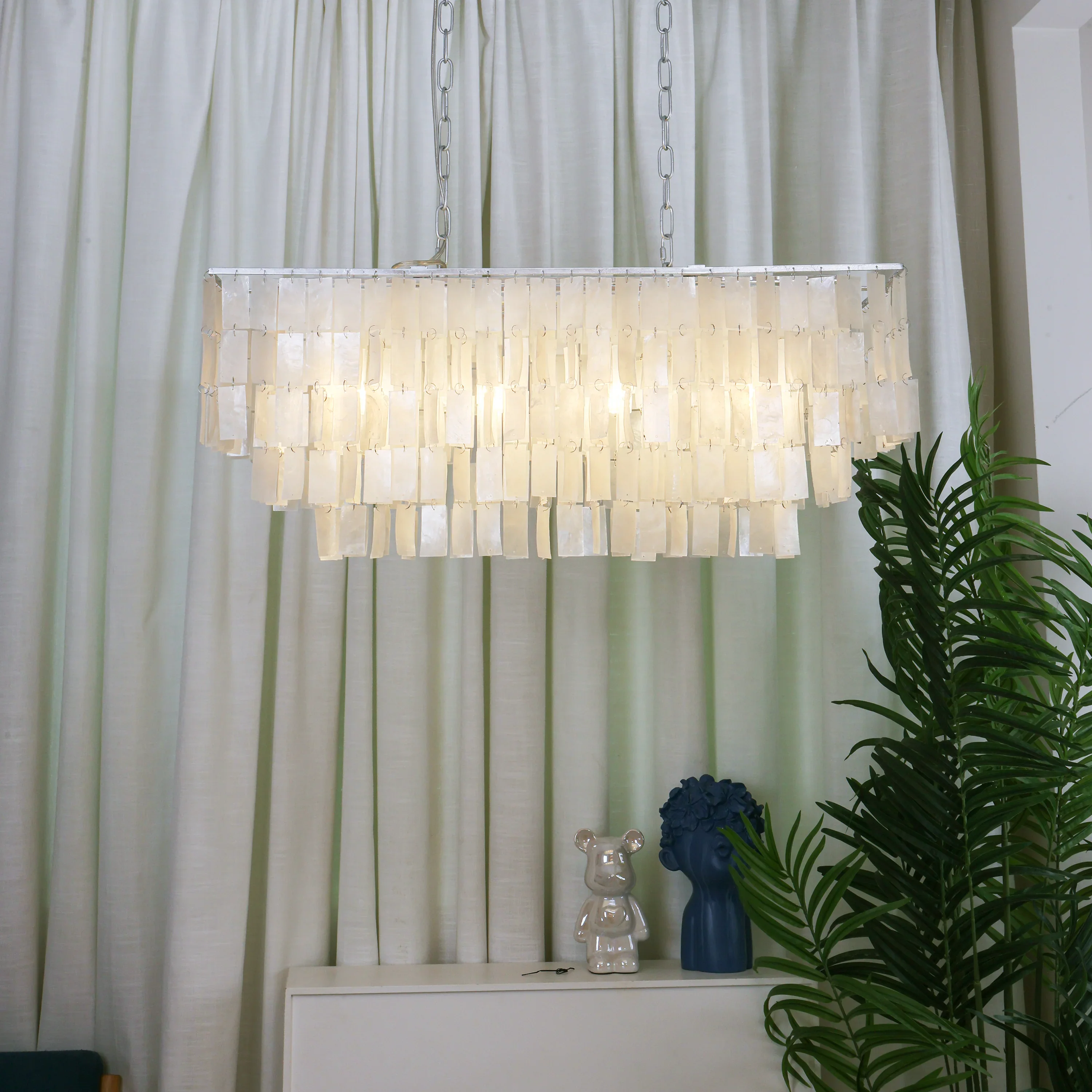 Skye Rectangular Tiered Chandelier - Image 3