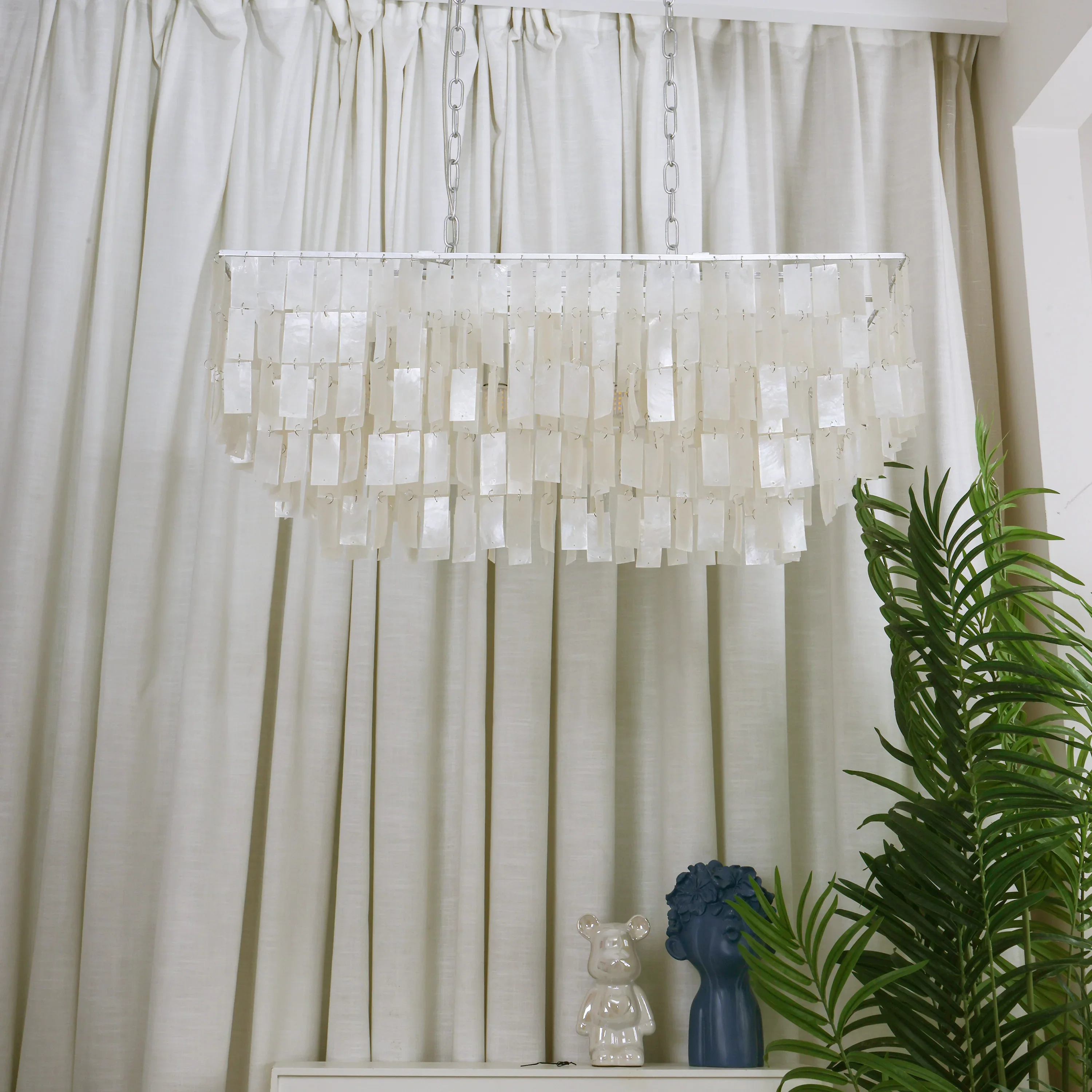 Skye Rectangular Tiered Chandelier - Image 4