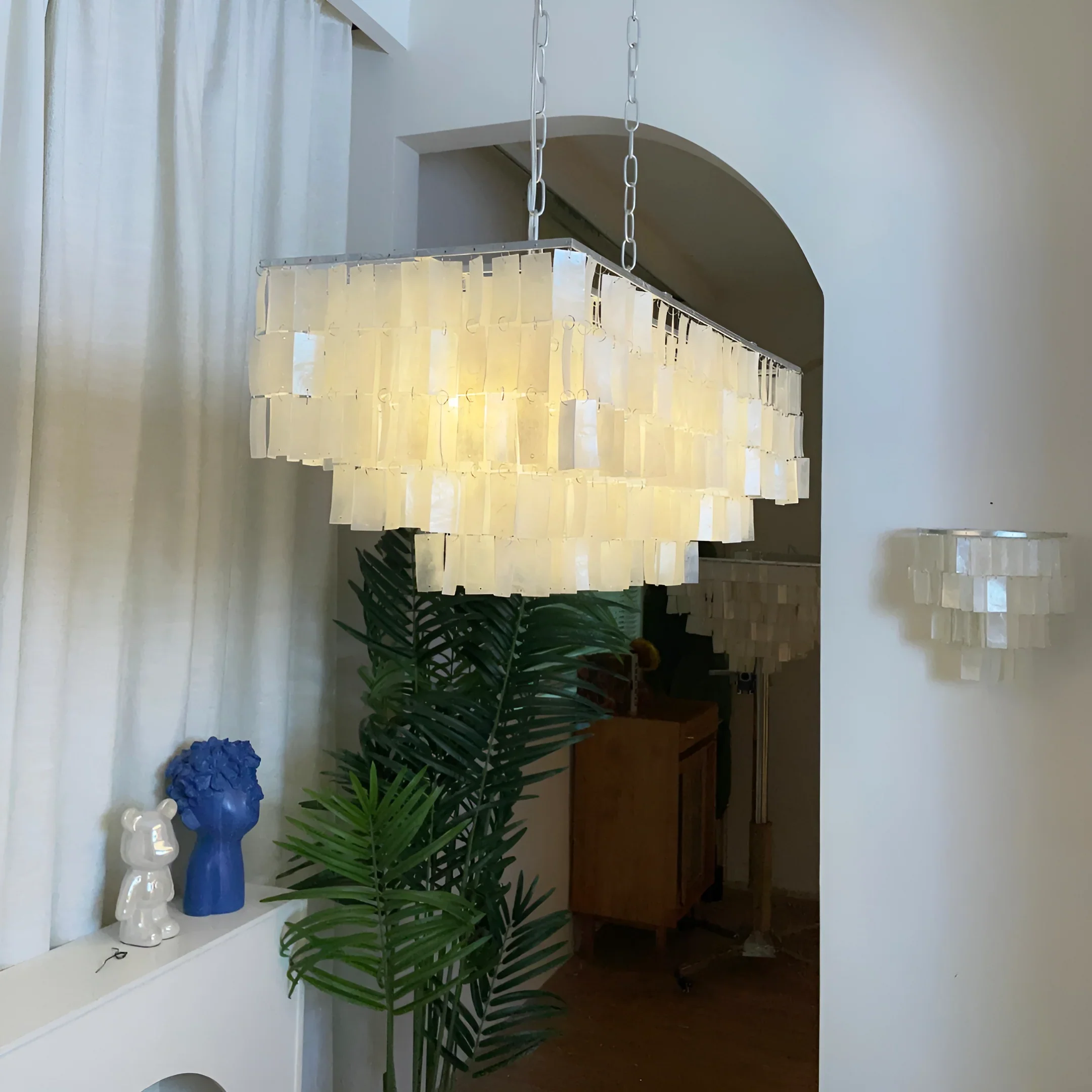 Skye Rectangular Tiered Chandelier - Image 7