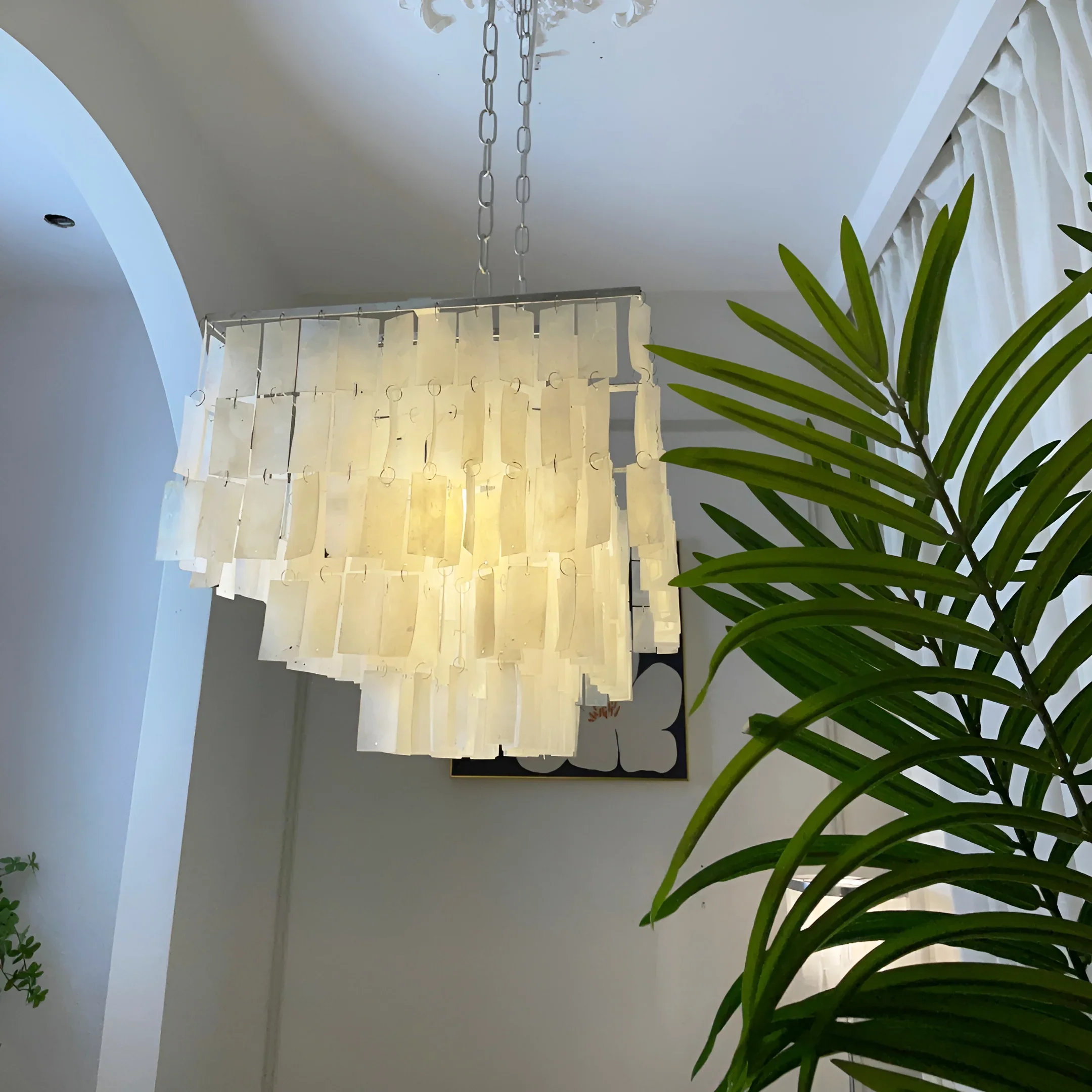 Skye Rectangular Tiered Chandelier - Image 9