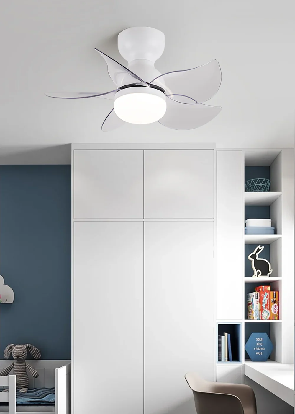 Small 5 Blades Ceiling Fan Lamp - Image 9