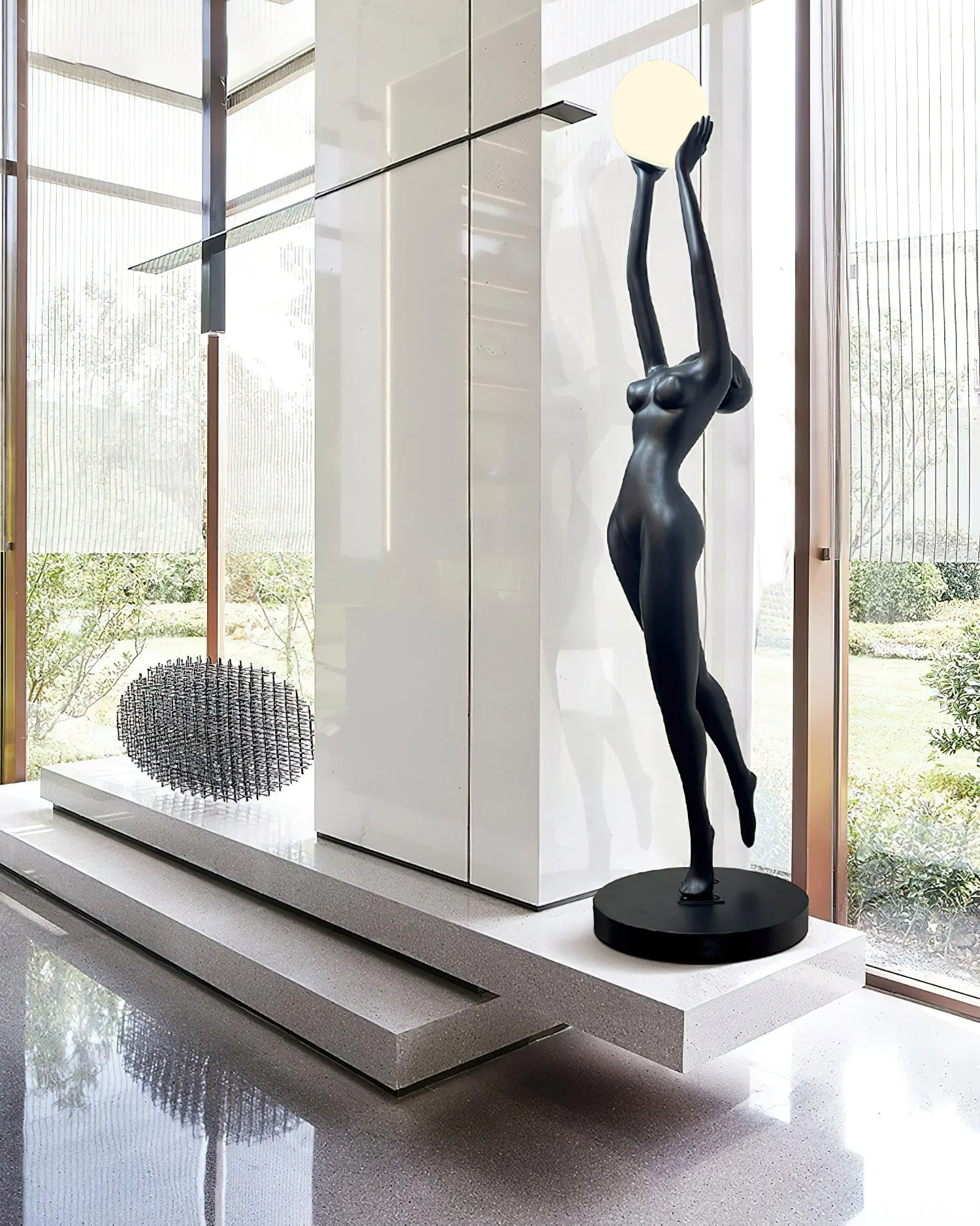 Stursa Sculpture Figure Floor Lamp - Image 8