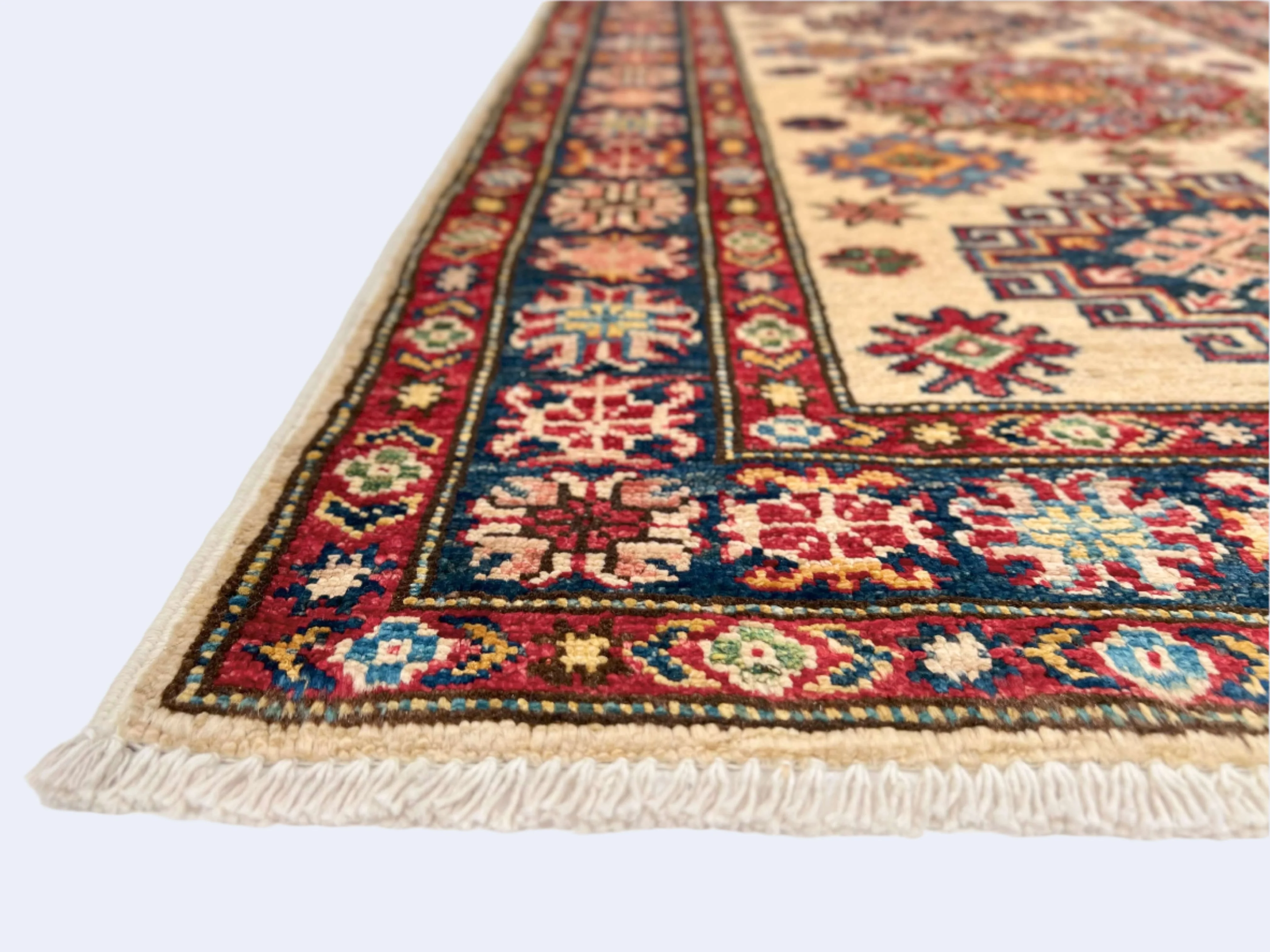 Super Kazak (2'08"x3'11") ivory/navy - Image 2