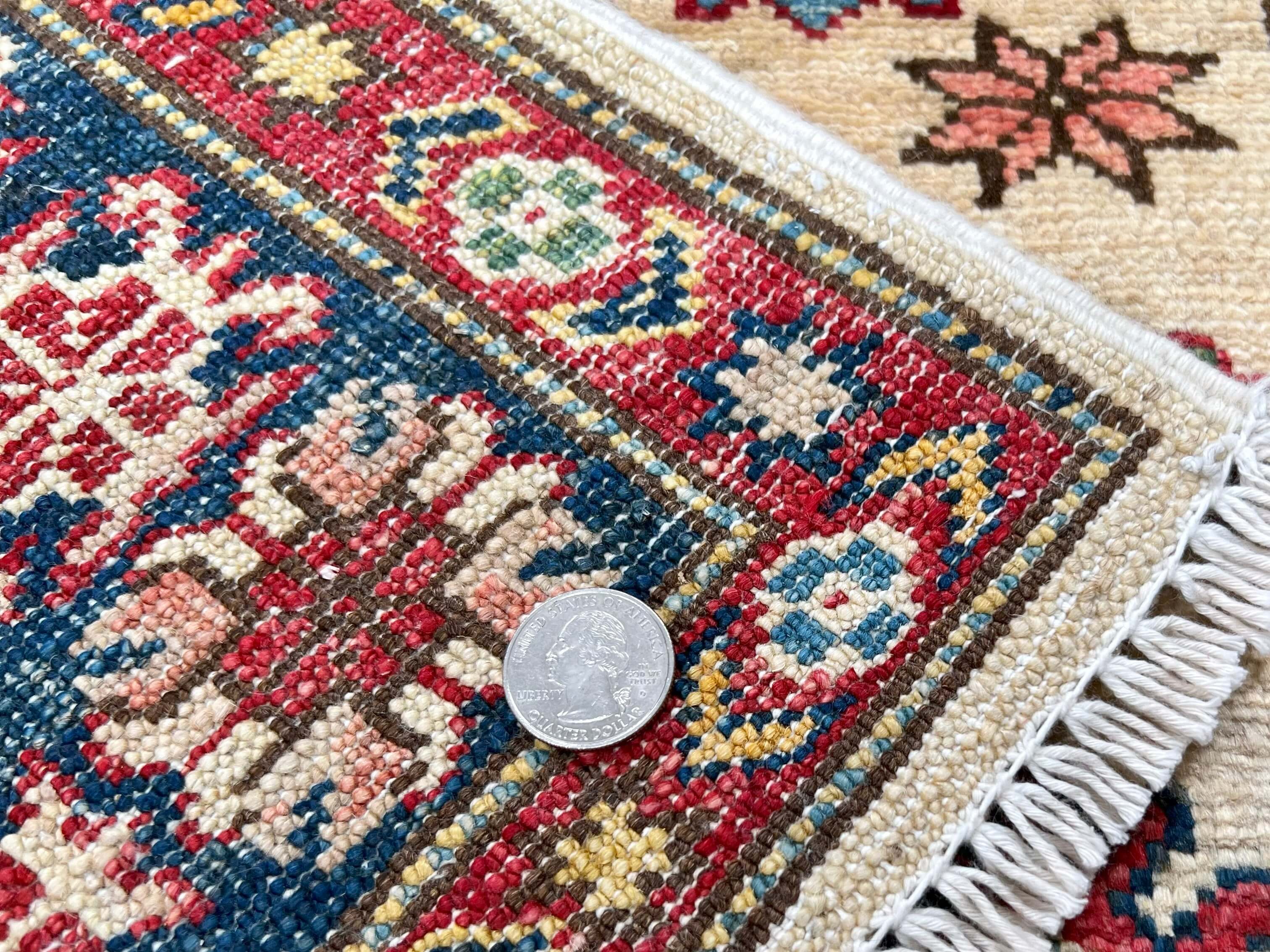 Super Kazak (2'08"x3'11") ivory/navy - Image 5