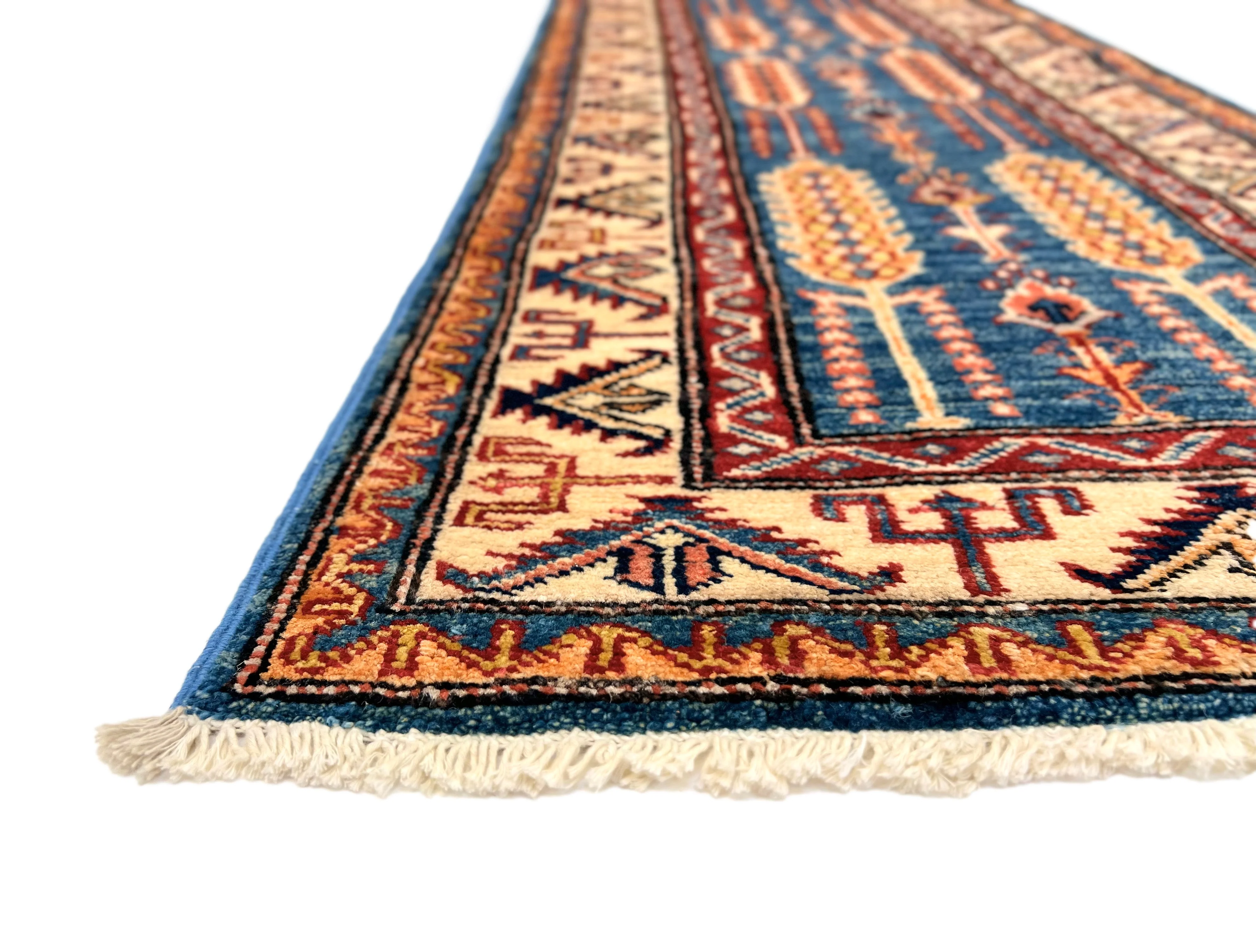 Super Kazak (2x6) blue/ivory - Image 5