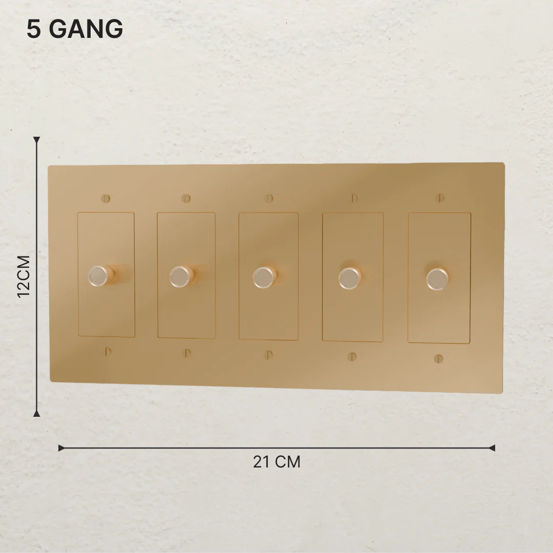 The Brass 3-Way Rotary Dimmer Switch (1 to 5 Gang) - Image 10