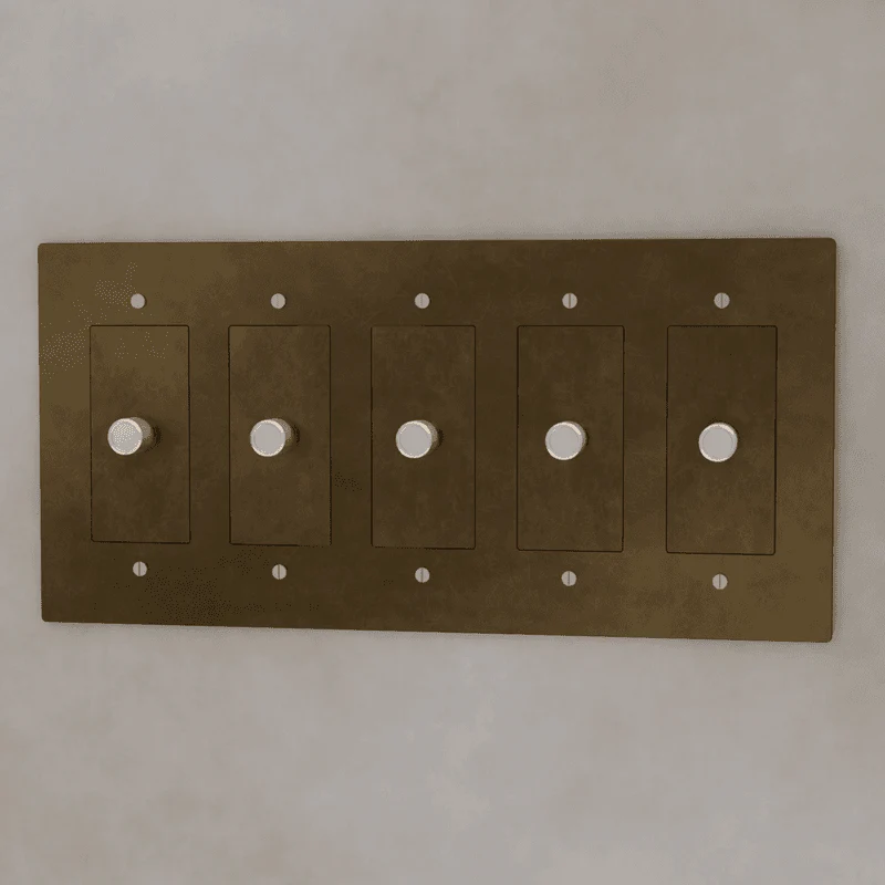 The Brass 3-Way Rotary Dimmer Switch (1 to 5 Gang) - Image 14