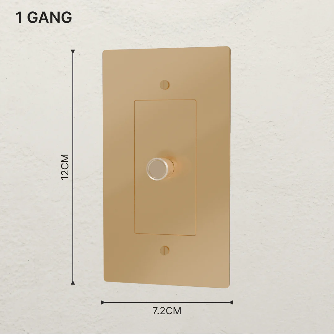 The Brass 3-Way Rotary Dimmer Switch (1 to 5 Gang) - Image 6