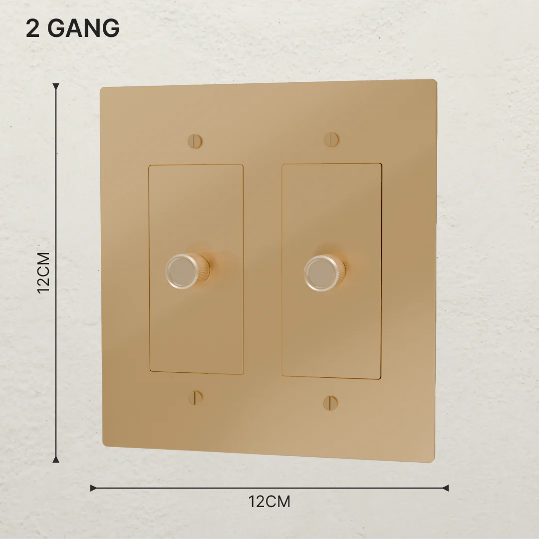 The Brass 3-Way Rotary Dimmer Switch (1 to 5 Gang) - Image 7