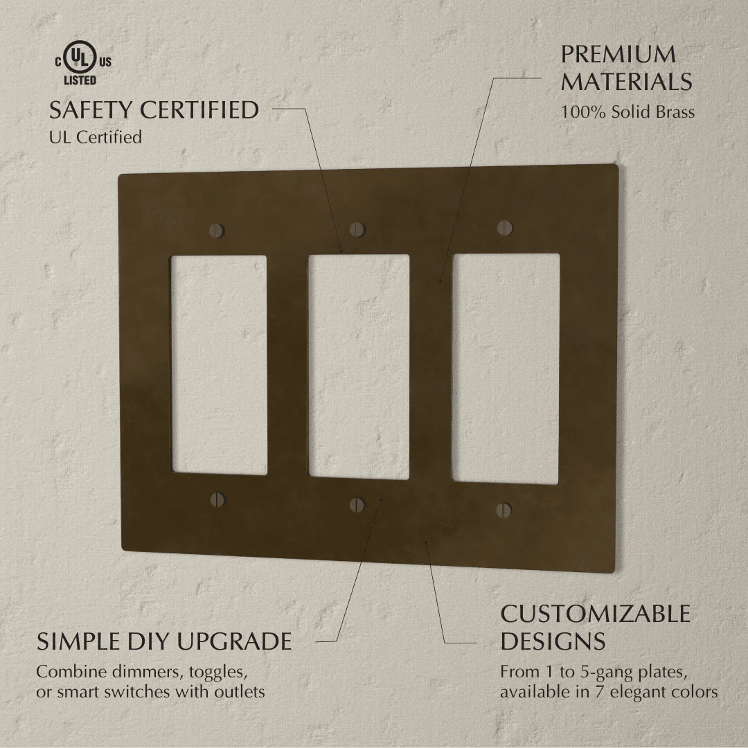 The Brass Plate (Vintage Brass With Patina) - Image 7