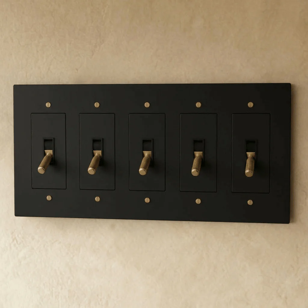 The Brass Toggle Switch (1 to 5 Gang) - Image 25