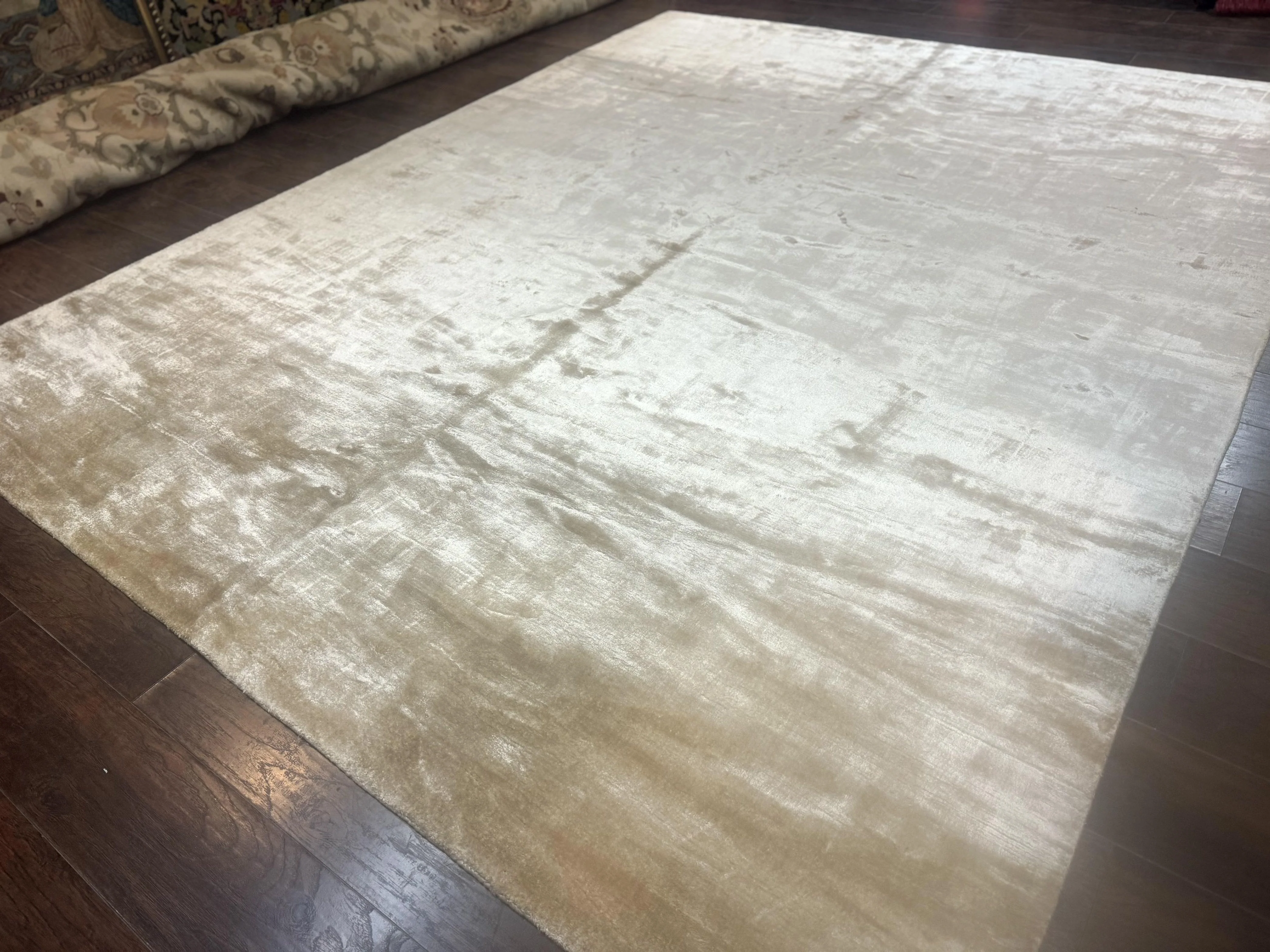 Tibetan Rug 9x11, Handmade Modern Contemporary Area Rug - Image 2