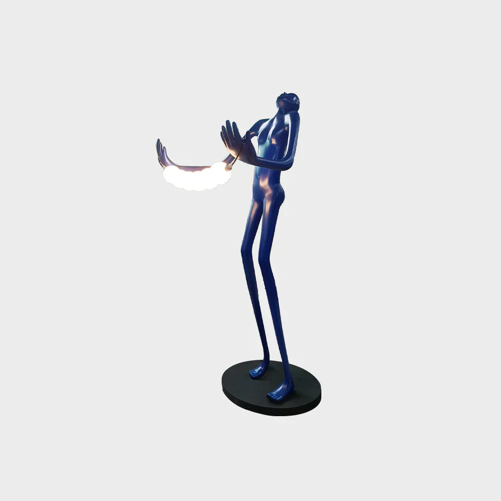 Tilt Head Human Sculpture Floor Lamp - Image 13
