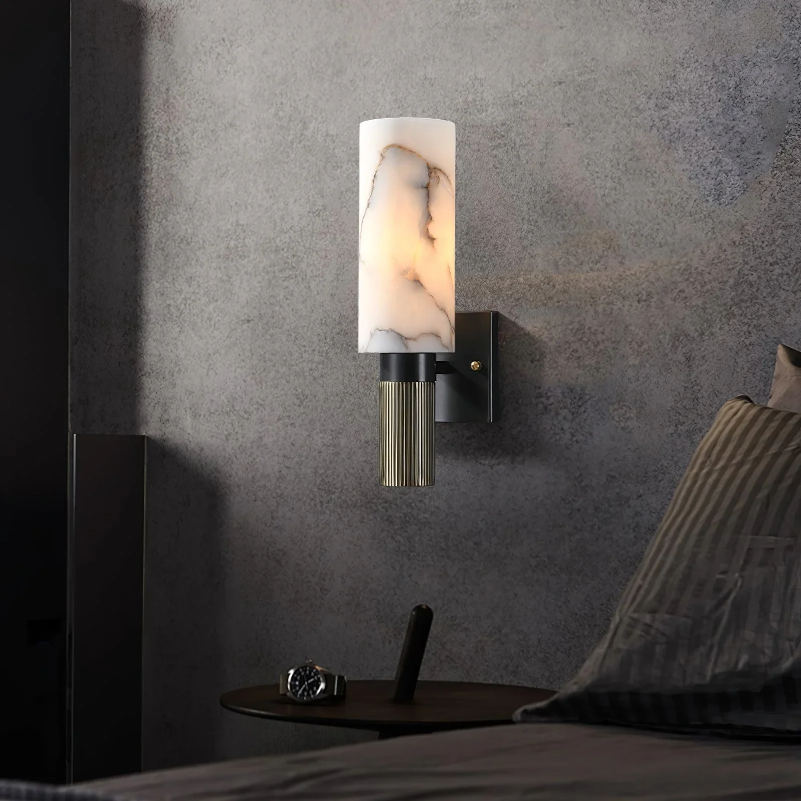 Torch Alabaster Wall Sconce - Image 4