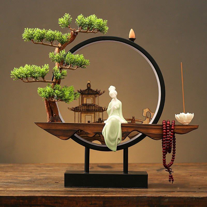 Tranquil Incense Burner Table Lamp - Image 17