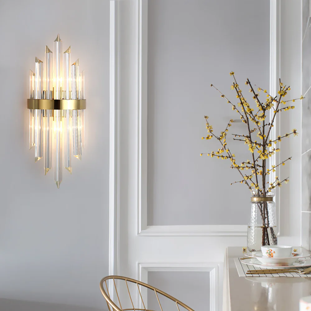 Triangular Crystal Rod Wall Lamp - Image 16
