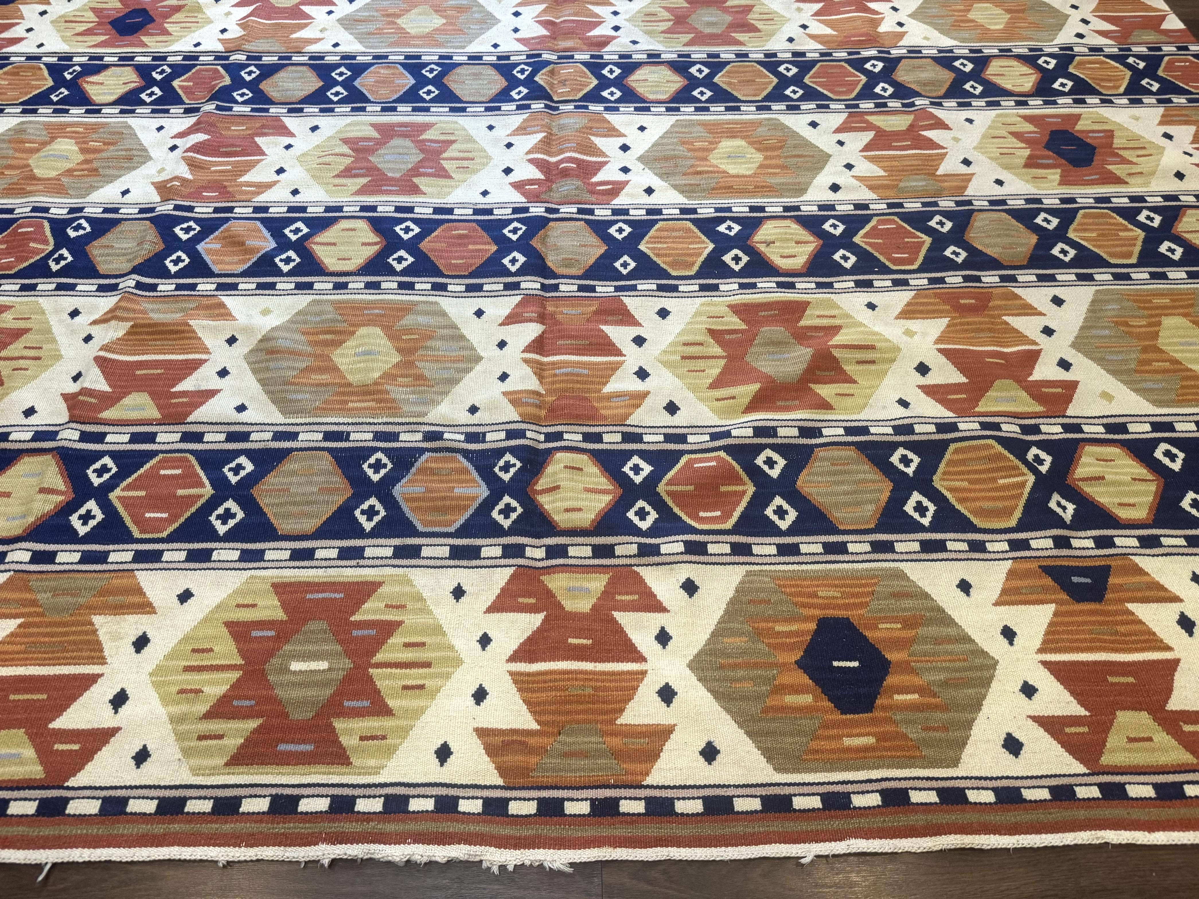 Turkish Kilim Rug 8x11, Handmade, Wool, Nourison Rug - Image 5