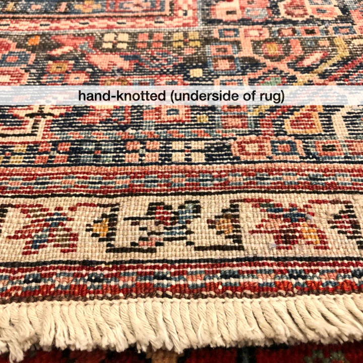Vintage Karajeh (5'x13' Runner) red/indigo - Image 10