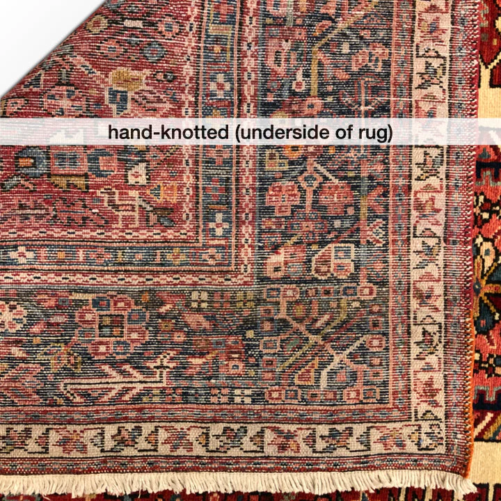 Vintage Karajeh (5'x13' Runner) red/indigo - Image 11