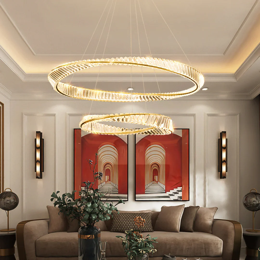 Wave Circle Elegant Crystal Chandelier - Image 7