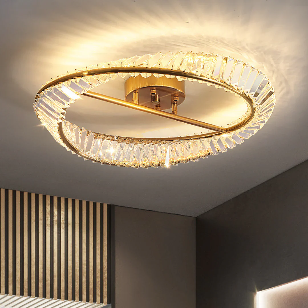 Wave Circular Crystal Ceiling Lamp - Image 7