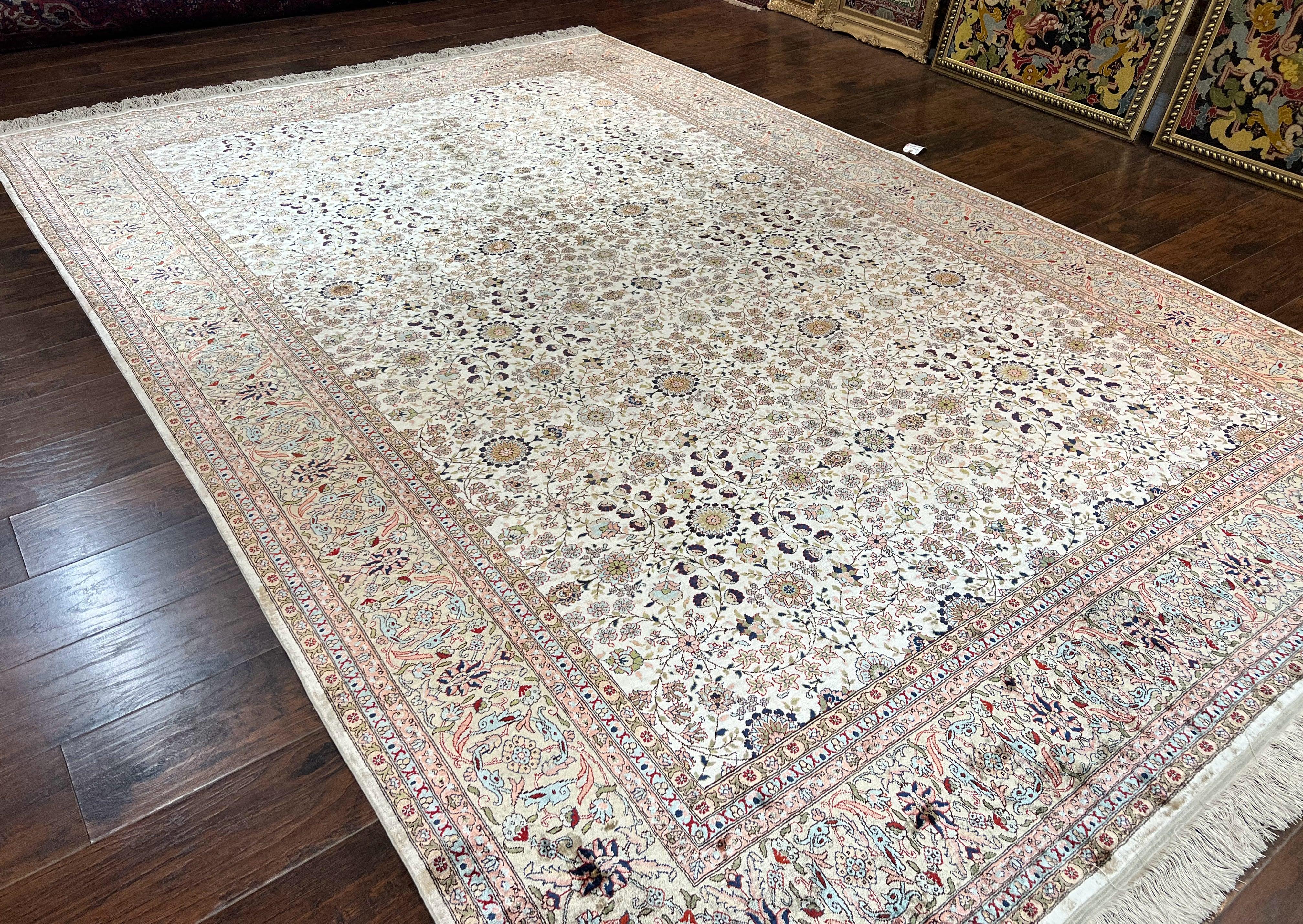 Wonderful Turkish Silk Rug 8x12, Handmade, Fine 320 KPSI - Image 12