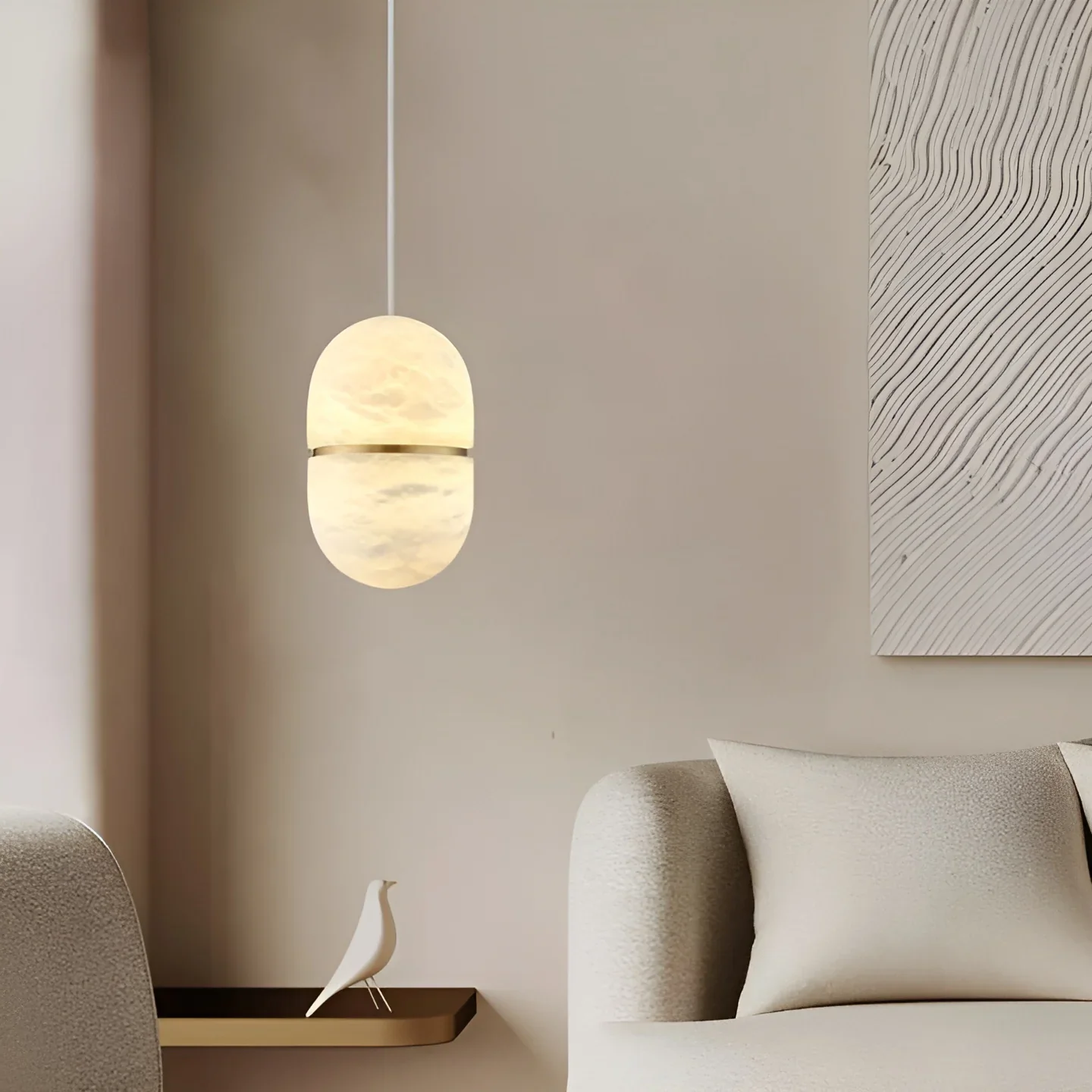 YUM Alabaster Pendant Light - Image 9